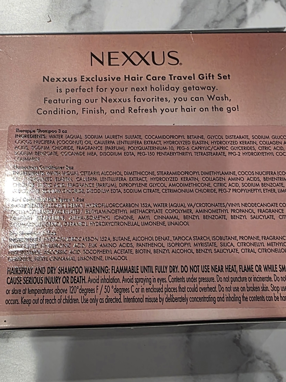 Nexxus Holiday Hair Travel Gift Set - Pink - Picture 4 of 9